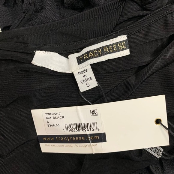 NWT Tracy Reese Black Fitted Tank Midi Dress Size Small $348 - Picture 8 of 9